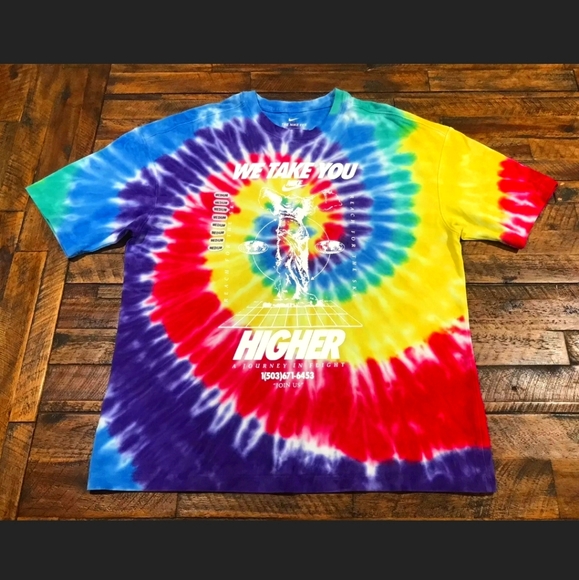 Nike Other - Nike Loose Fit Tie Dye WE TAKE YOU HIGHER T-Shirt